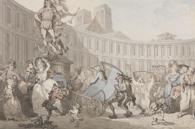 Place des Victoires, Paris von Thomas Rowlandson